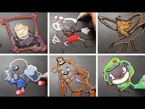 FRIDAY NIGHT FUNKIN Pancake Art Challenge FNF Taki Cuphead Bendy