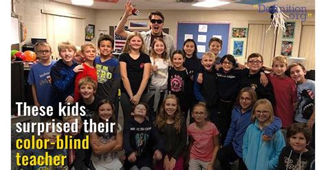 Colorblind Teacher Gets Color Seeing Glasses From His Students