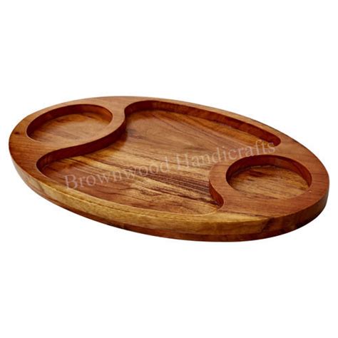 Natural Acacia Wood Wooden Serving Platter At Best Price In Saharanpur Brown Wood Handicrafts