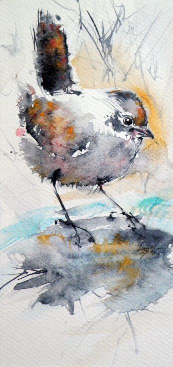 Bird watercolor painting by Kovács Anna Brigitta Bird Watercolor