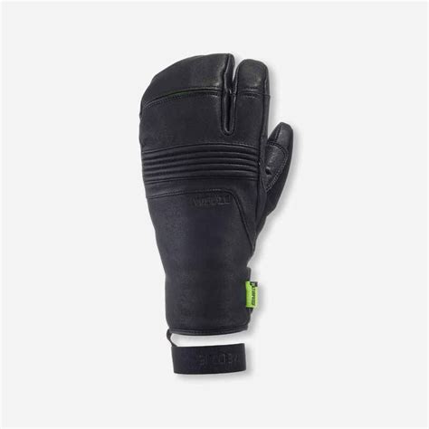 ADULT SKI GLOVES LOBSTER 900 BLACK - Decathlon