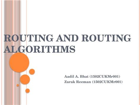 (PPTX) Routing and routing algorithms - DOKUMEN.TIPS