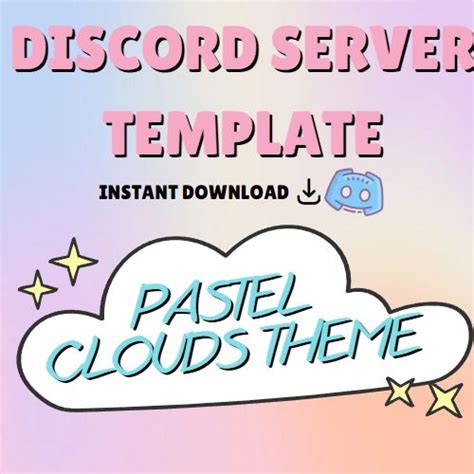 Pastel Aesthetic Streamer Content Creator Discord Server Template