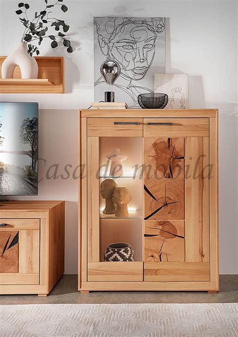 Highboard I X X Cm Rustic Kernbuche Ge Lt Hirnholz Zur Abholung