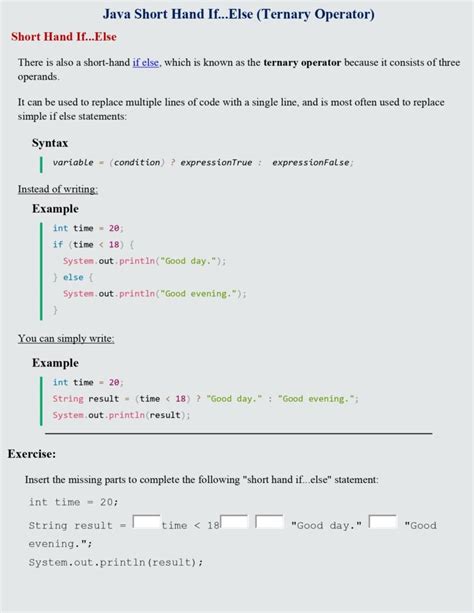 Java From Scratch Lesson Pdf Java If Else And Switch Connect Techs