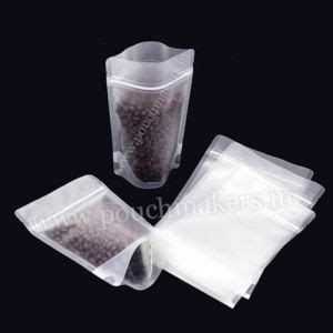 Both Side Transparent Stand Up Pouches Stand Up Pouches With Zipper