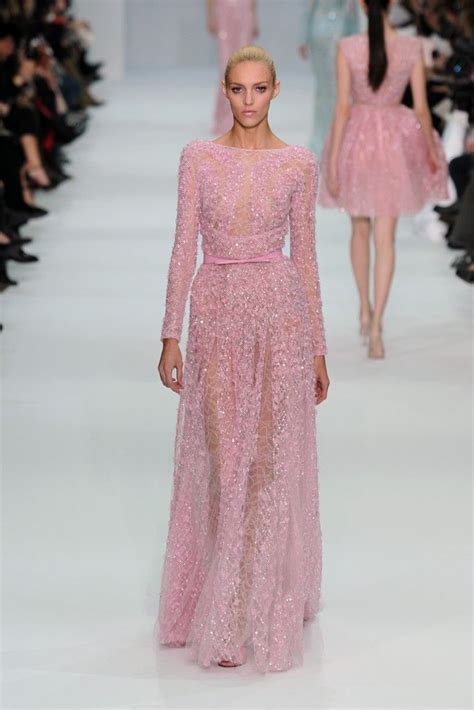 Elie Saab Spring Couture 2012 Wedding Dresses Blush Ball Gowns Long