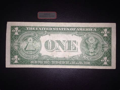 F Silver Certificate Star Note One Dollar Star Rare Bill