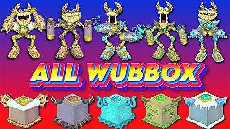 All Wubbox All Islands My Singing Monsterskorobasych Youtube