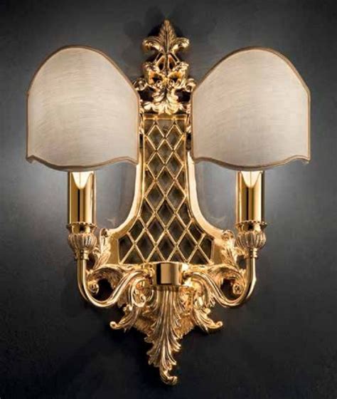 Casa Padrino Luxus Barock Doppel Wandleuchte Gold Elfenbein 30 X 16 X