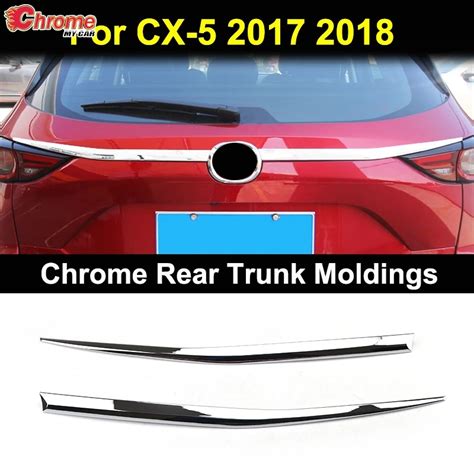 For Mazda Cx 5 Cx5 Kf 2017 2018 2019 2020 2021 Chrome Rear Trunk Lid