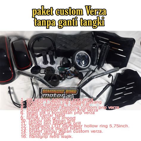 Jual Paket Verza Custom Cb Verza Old Verza New Tanpa Ganti Tangki