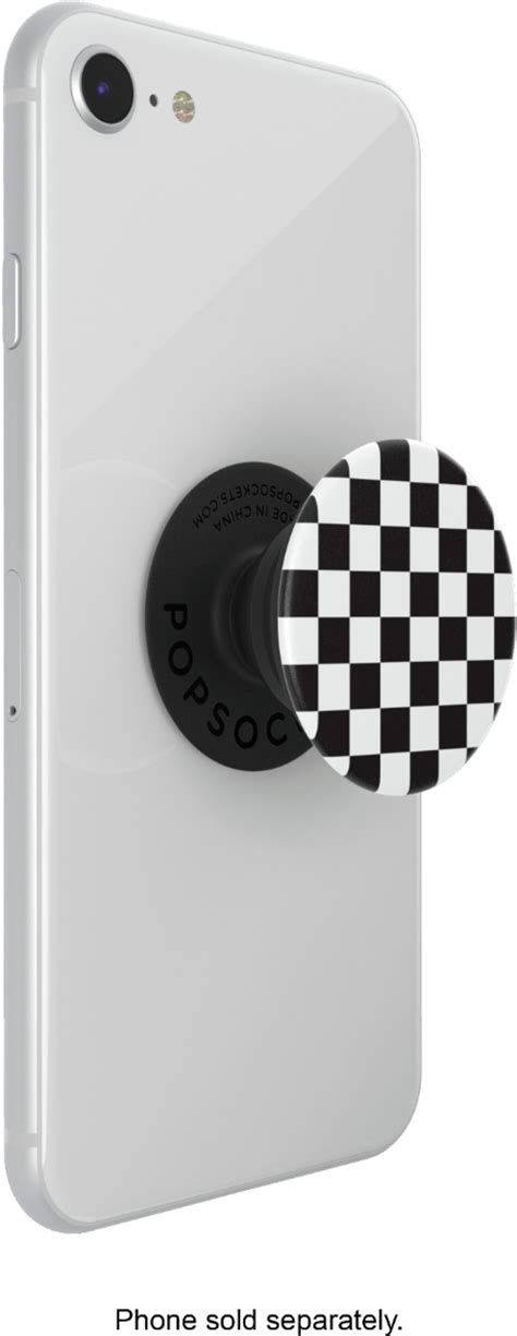 Best Buy Popsockets Popgrip Cell Phone Grip And Stand Checker Black