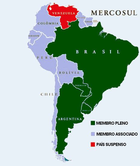 Mercosul Pa Ses Integrantes Dados Sobre O Mercosul Brasil Escola