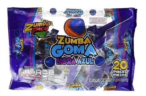 Zumba Goma Mora Azul 20 Pza Zumba Pica Gomita Con Tamarindo Cuotas