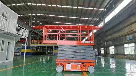 Electric Man Lift Self Propelled Scissor Lift Platform Automatic