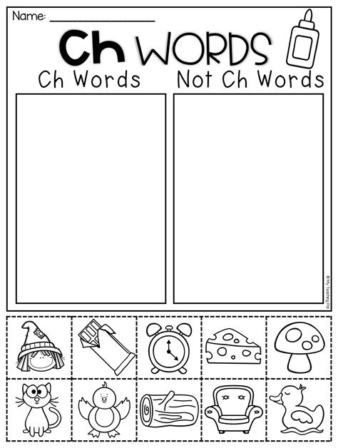 Free Printable Digraph Words