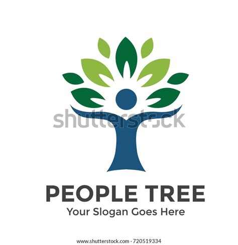 People Tree Vector Logo Template Stock Vector (Royalty Free) 720519334