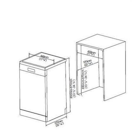 Lave Vaisselle Pose Libre Continental Edison Couverts Largeur