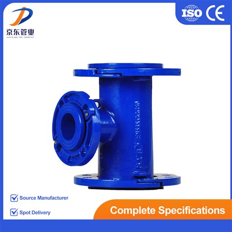 Iso2531 En545 En598 Cast Iron Flanged Socket Fittings Ductile Iron Pipe Fittings All Flanged Tee