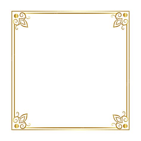 Borda Ornamental De Ouro Png Png Canto Vintage Ornamento De Canto