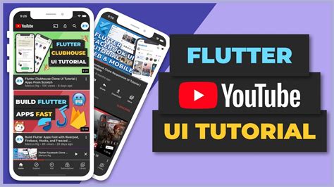 Flutter Youtube Clone Ui Tutorial Apps From Scratch