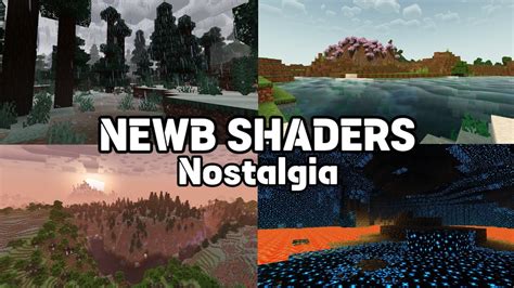 Newb Shaders Nostalgia Para Minecraft Pe Youtube