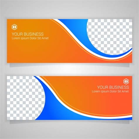 Orange Business Banner Templante Eps Vector Uidownload