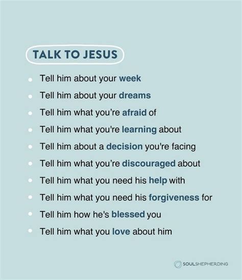 Soul Shepherding On Instagram Jesus Wants To Hear From You He Cares