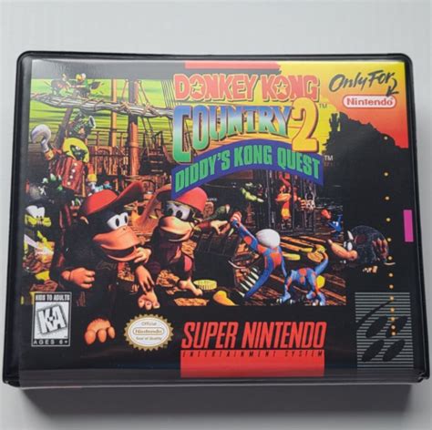 Donkey Kong Country Diddy S Quest Case Only Super Nintendo Snes Box