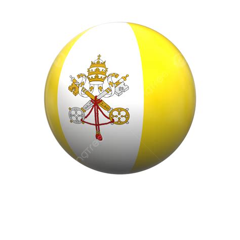 Vatican Flag National Papal Isolated Papal Illustration Isolated On