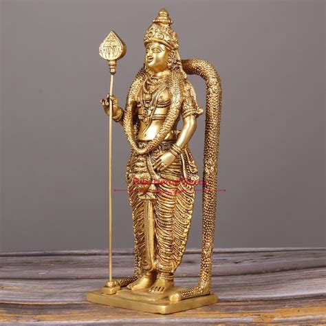 Brass Lord Kartikeya Kumaraswamy Idol Lord Murugan Etsy