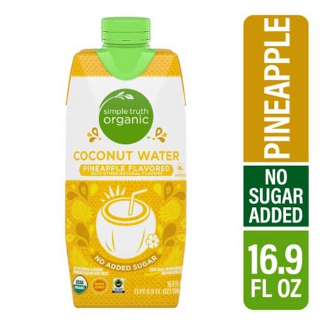 Simple Truth Organic Pineapple Flavored No Sugar Added Coconut Water