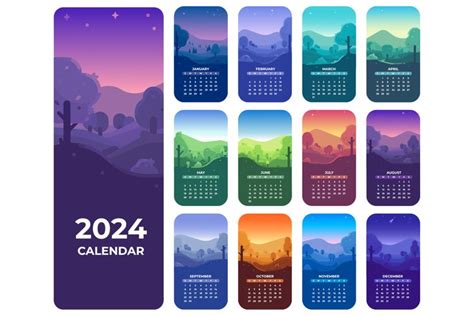 2024 Summer Calendar Color Palette Bryn Marnia