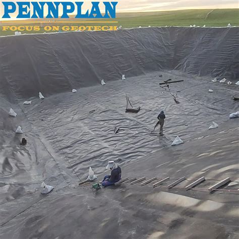 Smooth Textured HDPE Geomembrane For Pond Liner Landfill Mining China