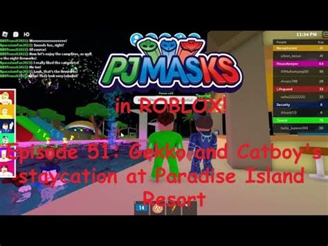 Pj Masks In Roblox Episode Gekko And Catboy S Staycation At