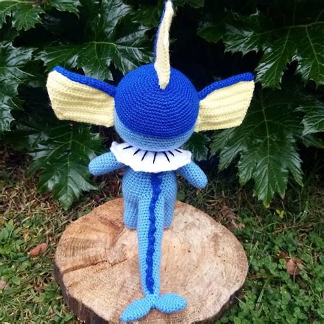 Vaporeon Crochet Pattern Pokemon Plushie Amigurumi Pdf Etsy