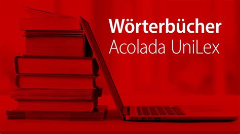 Acolada UniLex Elektronische Wörterbücher YouTube