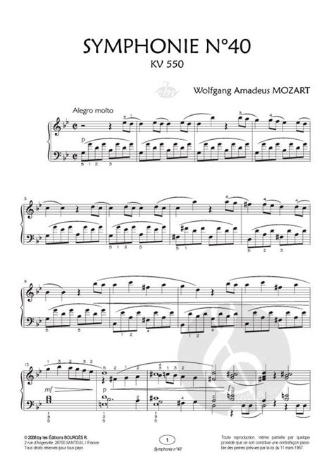 Symphonie No Kv By Wolfgang Amadeus Mozart Piano Sheet Music