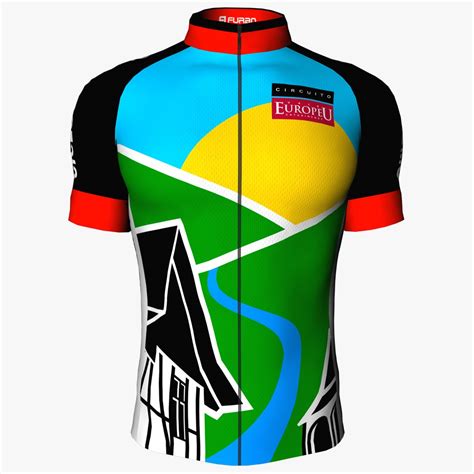 Camisa De Ciclismo Manga Curta Oficial Circuito Vale Europeu Unissex