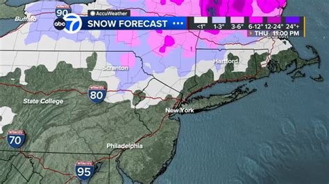 Upstate Ny Snow Forecast New York Winter Storm Thursday This Week