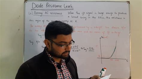 Diode Resistance Levels Average Ac Resistance Youtube