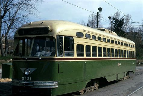 Septa All Electric Pcc Trolley At Darby Loop Train Light Light Rail