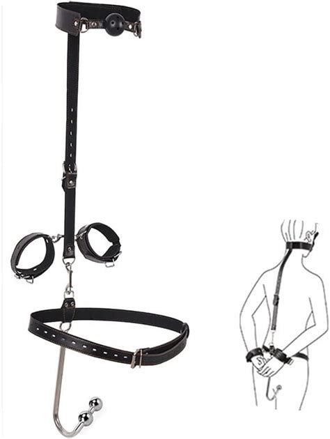 Gag Collar Cuffs And Waist Belt Bondage Bdsm Sex Set