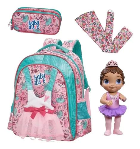 Kit Boneca Baby Alive Mochila Necessaire Ganhe Sling