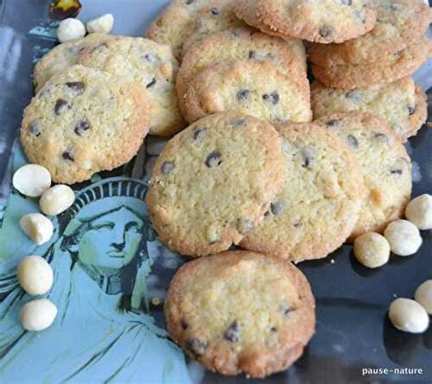 Cookies aux noix de macadamia et pépites de chocolat de le blog