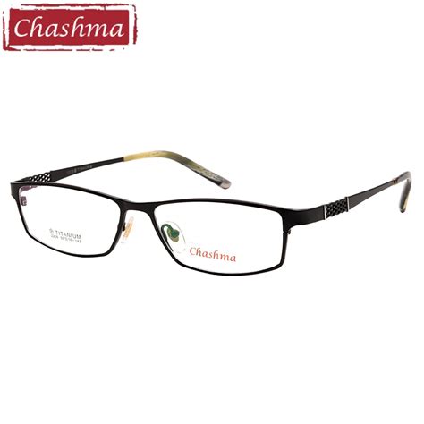 Aliexpress.com : Buy Chashma New Style Pure Titanium Eyeglasses Full Rimmed Spectacle Glasses ...