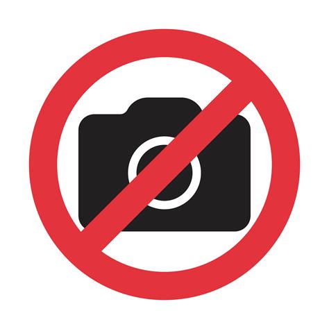 Prohibition No Photo Sign No Photographing Prohibition Sign Symbol No