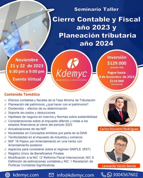 Seminario Cierre Contable Y Fiscal A O Y Planeaci N Tributaria