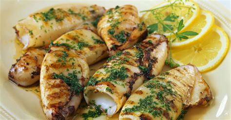 Lemon Garlic Grilled Calamari Recipe Eat Smarter Usa